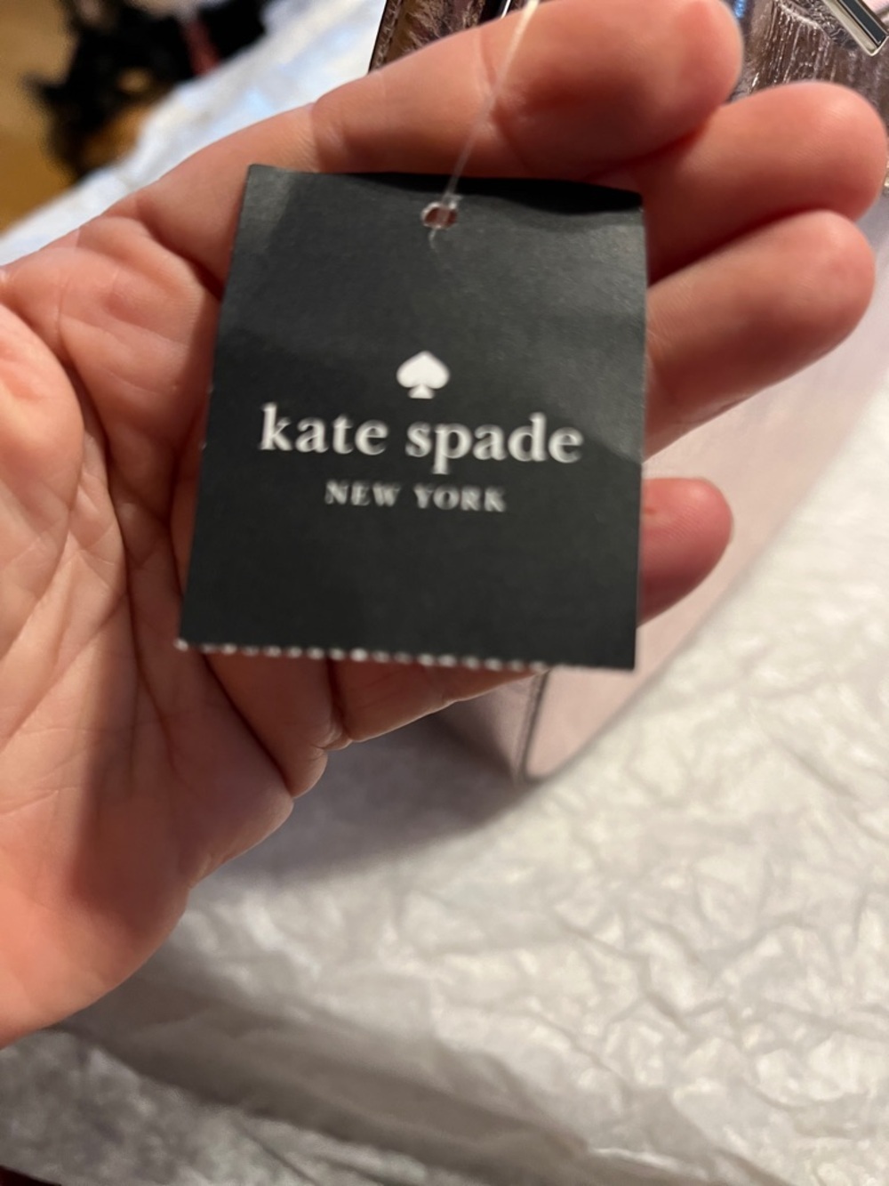 NWT kate spade shoulder bag KN247 crinkle metalic lilac moon (500) SRH Margot - Picture 9 of 9